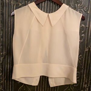Chanel cream cropped top